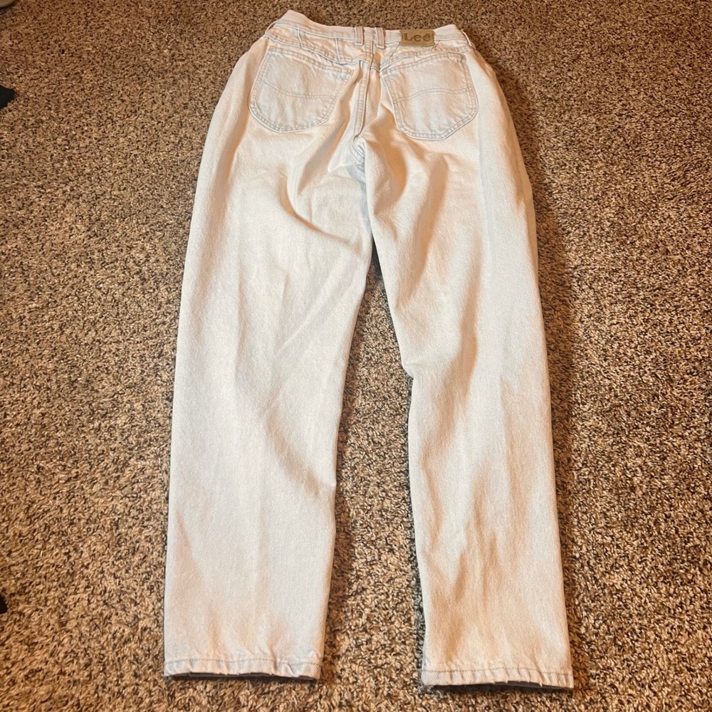 Lee Women's‎ Light Wash High Waisted Jeans Vintage Relaxed Fit Mom Jeans - Picture 7 of 7